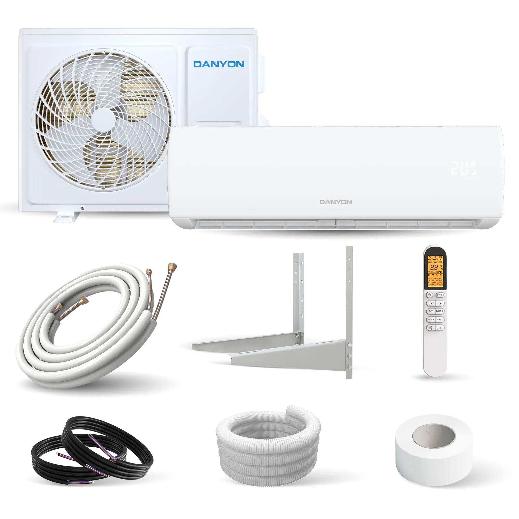 Quick Connect Set für Klimaanlage mit Kältemittelleitung 1/4+ 5/8