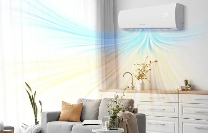 Moderne Danyon Klimaanlage DA-XA35 für effiziente Raumkühlung, einfache Montage, stilvolles Design.
